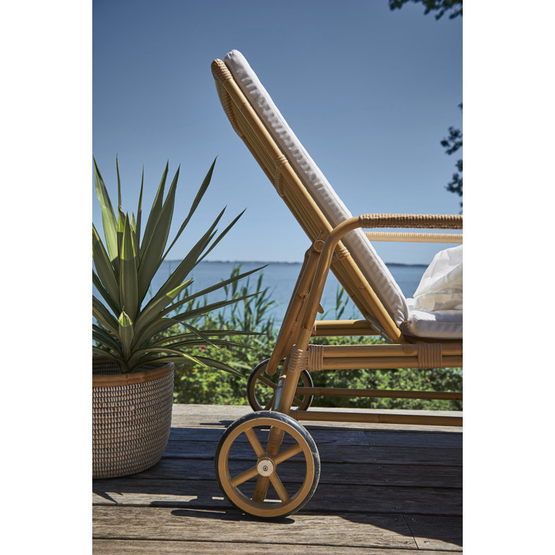 Affaire Josephine Reclining Chaise Lounge, Exterior Natural
