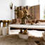 Table de bout Maris Fossil Stone