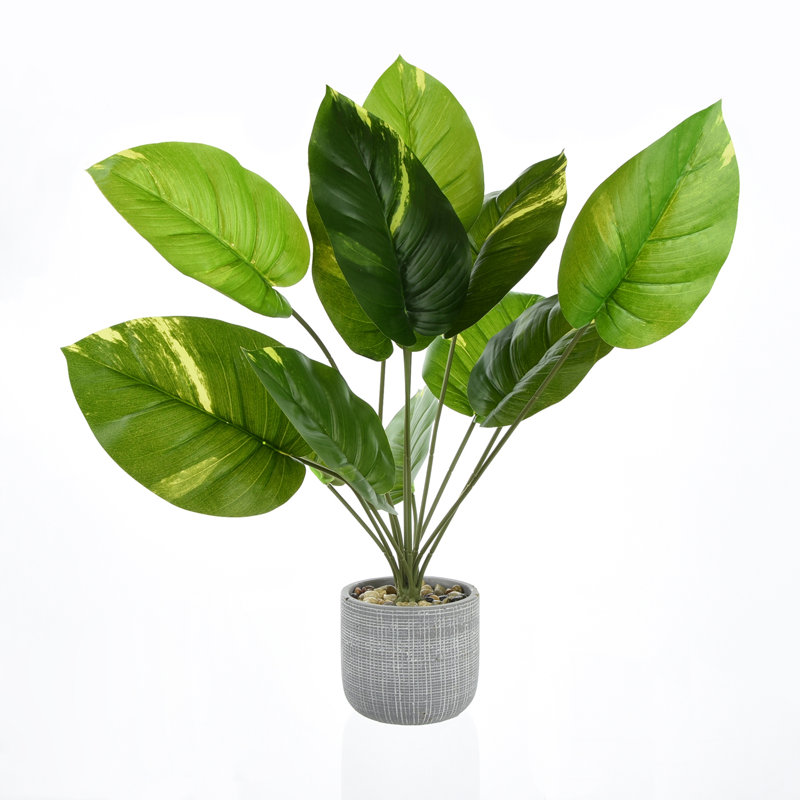 57cm Faux Foliage Plant in Porcelain Pot