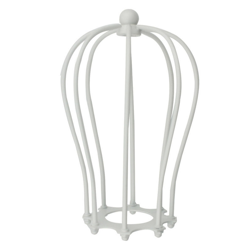 17cm H Metal Lamp Shade, White