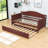 Niesha Twin Size Wooden Daybed with Trundle-30844713