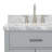 Abbate 36" Single Bathroom Vanity with Carrara White Marble Top-85364354