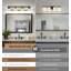 Black and Brass Modern Bathroom Vanity Light with Luxury Crystal Lampshade-1911196828