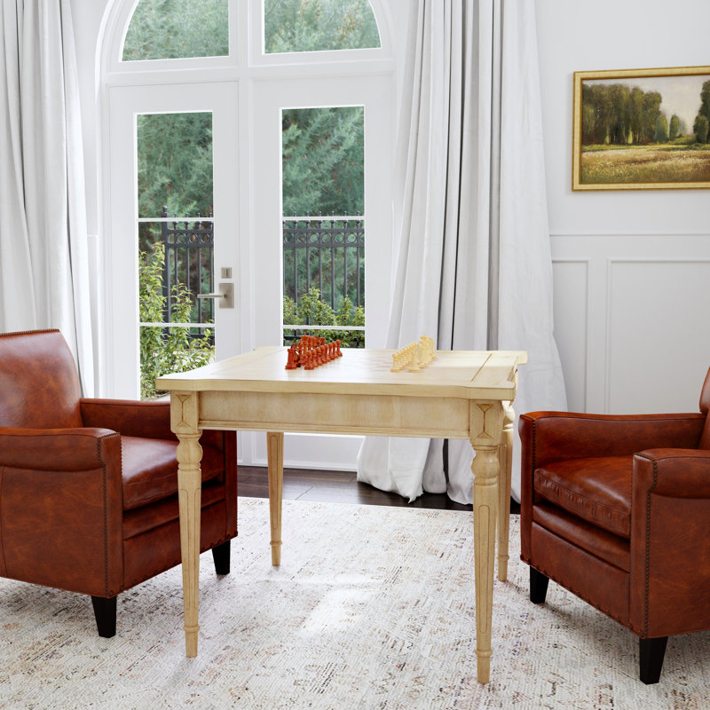 Vincent Multi-Game Card Table, Antique Beige