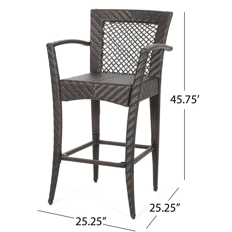 Gonvick Wicker Outdoor Stool