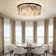 Aurthur 9 - Light Dimmable  Black Round Crystal Chndelier Flush Mount