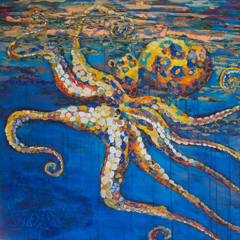 Elizabeth St. Hilaire - Wrapped Canvas Painting, 45cm H x 45cm W x 3.81cm D