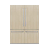 ZLINE 60 in. Panel Ready French Door Built-In Refrigerator with Graphite Gray Interior