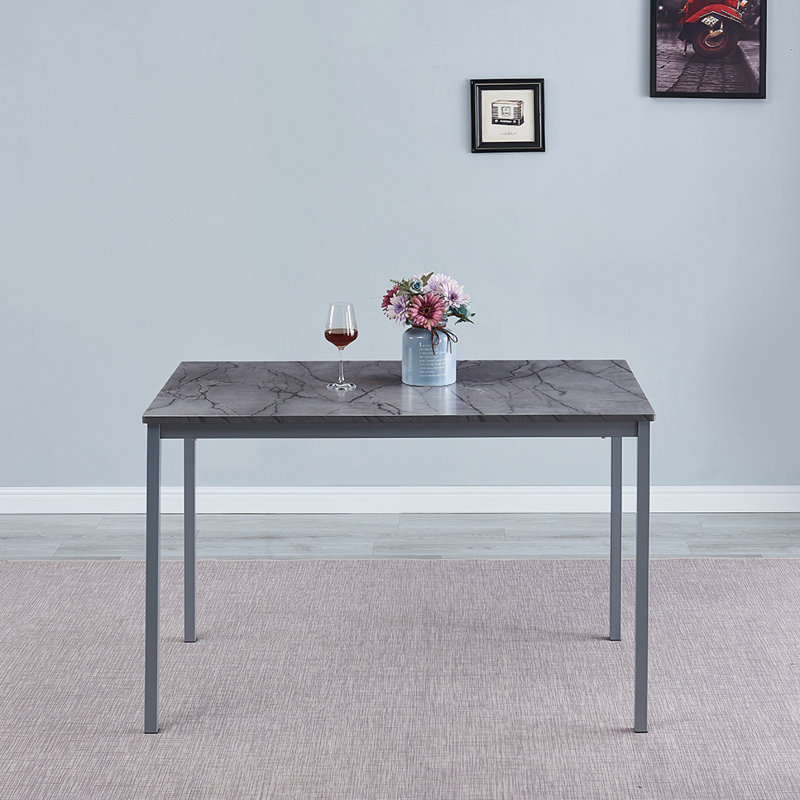 Table de salle à manger L 47,24 po x l 27,55 po Naryah, Marbre gris