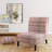 Pink Checked Tartan - Velvet Upholstered Patterned Accent Slipper Chair