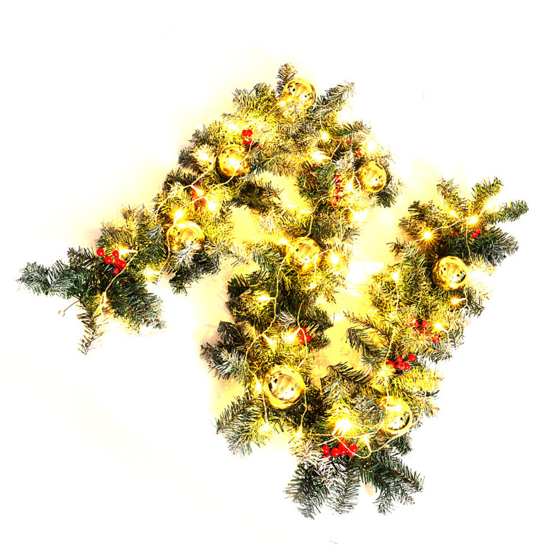 180cm Lighted Faux Garland with Lights