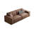 Brown Genuine Leather Modular Sofa cushion couch