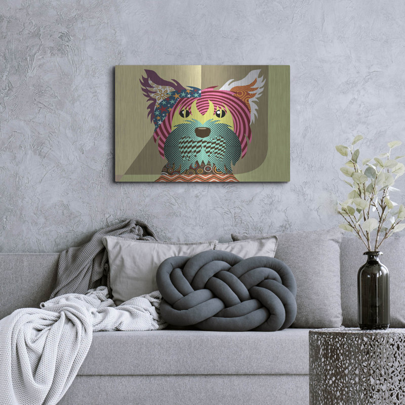 «Yorkshire Terrier Dog» par Lanre Adefioyue, H 24 po x l 36 po