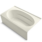 Windward 72" x 42" Alcove Soaking Acrylic Bathtub