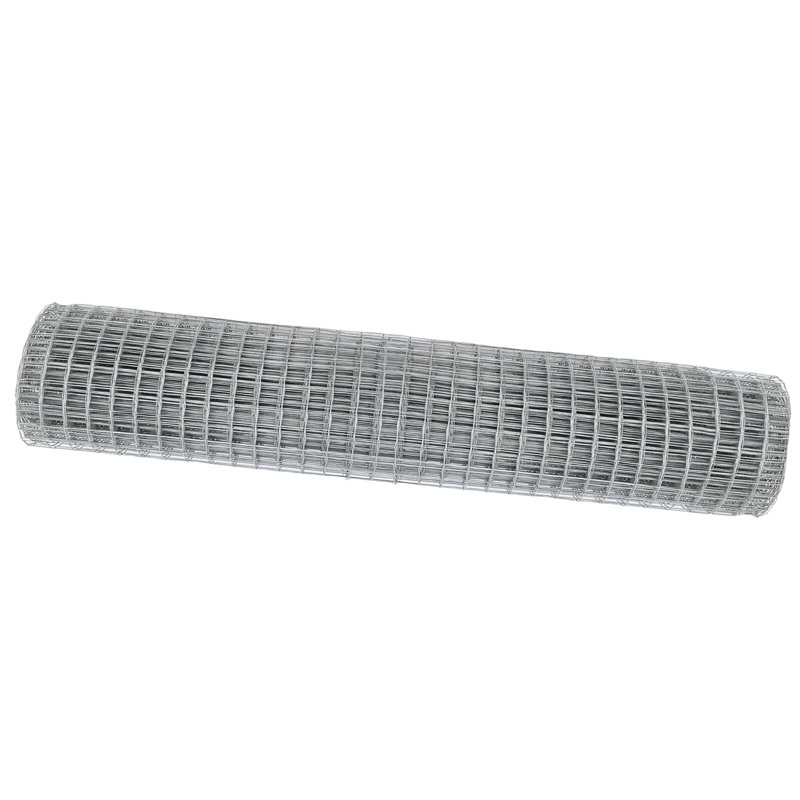 Galvanized Steel Border Fencing, 160 x 1000 x 0.2 cm, Silver