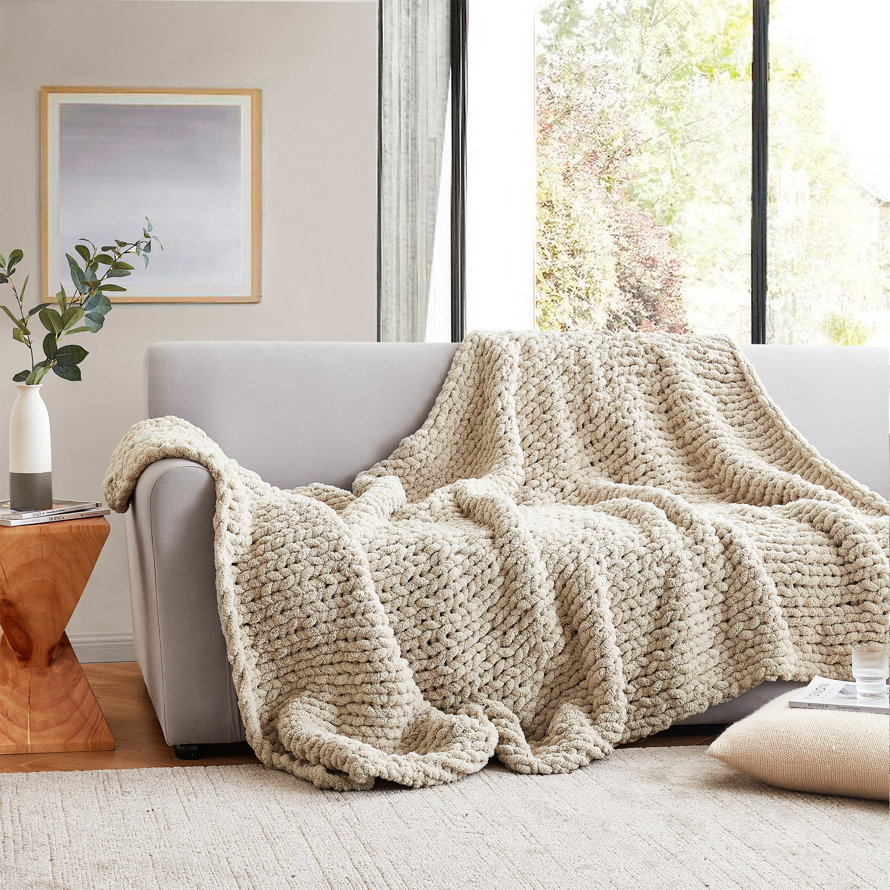 chunky knit blankets