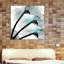 Teal Luster Cyclamen - Wrapped Canvas Print-1388454277
