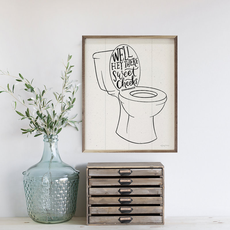 «Bathroom Puns IV» par Becky Thorns, H 10 po x l 8 po x P 1 po