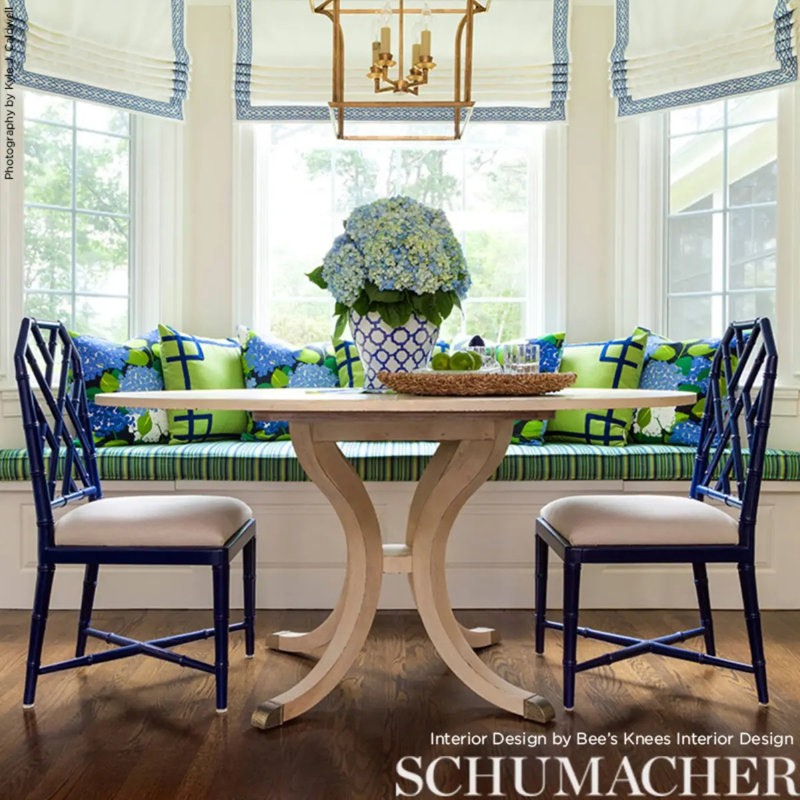 Hydrangea Fabric, Blue