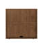 Meuble d'appoint de 80 cm avec rangement, buffet cannelé et tablettes ajustables-1457323248