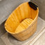 Baignoire de trempage japonaise autoportante en bois 34 po x 23 po pour petits espaces