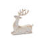 Figurine de cerf doré brossé (ensemble de 6)