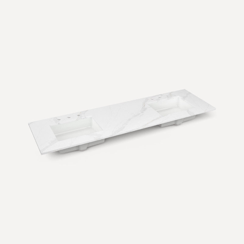 Quartz Stone Vanity Top, Eternal Calacatta Gold