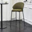 Chaise d'appoint à dossier noir et vert uni (ensemble de 2)-1239055956-1239055957