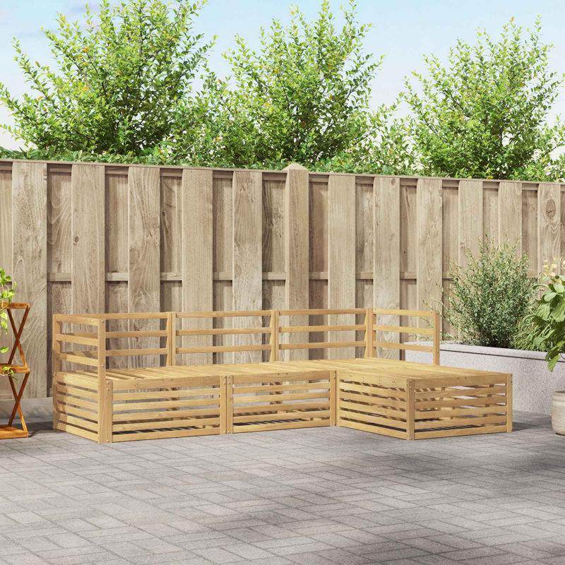 Vidaxl Outdoor Sofa Set Sectional Garden Furniture Terrace Seating Modern