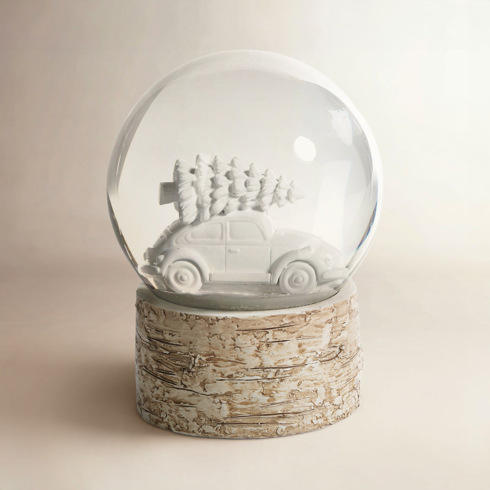 Snow Globe Car Holiday Sculpture Accent