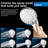 Dual Shower Heads with Handheld Spray Combo, 8 Inch High Pressure Rainfall Shower Head-101254419
