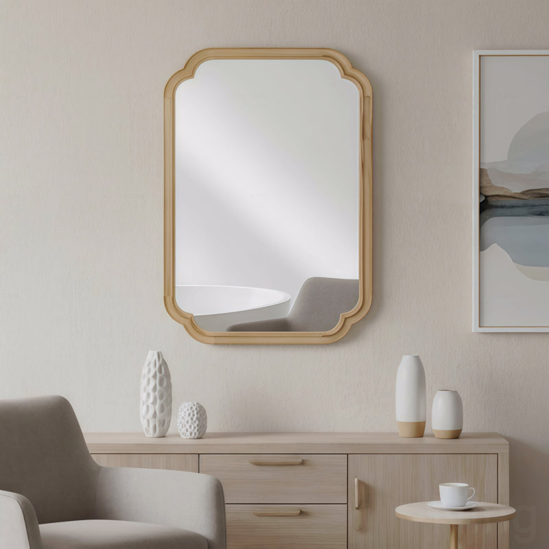 Miroir de coin, Marron clair, 30 po x 20 po