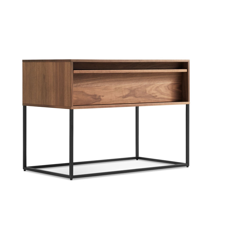 Rule 1 - Drawer Nightstand, Black/Walnut