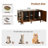 Corvese 42.5" W Manufactured Wood Double Cat Litter Box Enclosure with Scratching Pad-757605452