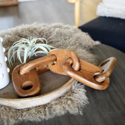 Decorative Teak Wood Chain 5 Links