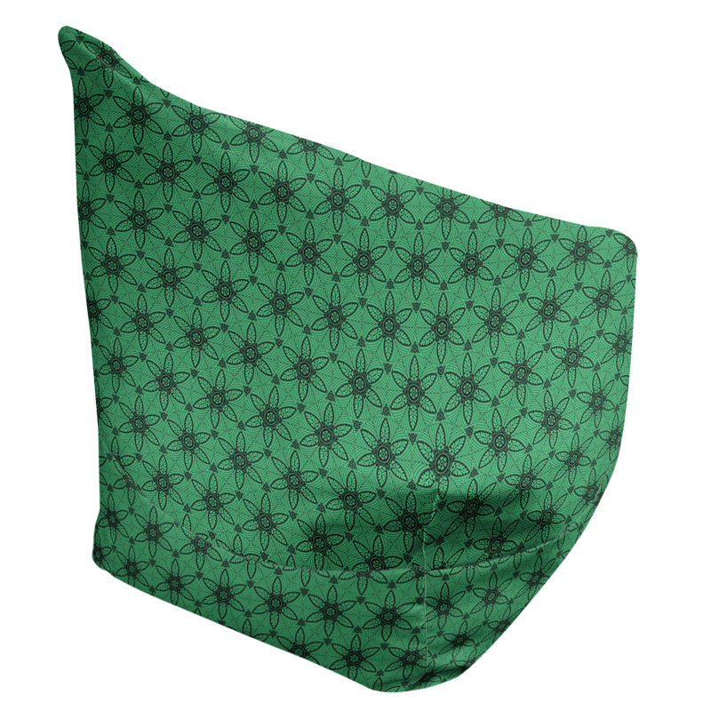 Fauteuil à billes et méridienne standard Leffel, H 86 po x l 27 po x P 43 po, Vert/noir, Rembourrage poly