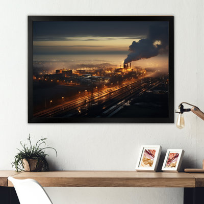 " Monochrome Factory Industry Sunset "
