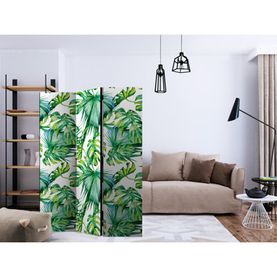Griesman 135cm W x 172cm H 3 - Panel Solid Wood Folding Room Divider