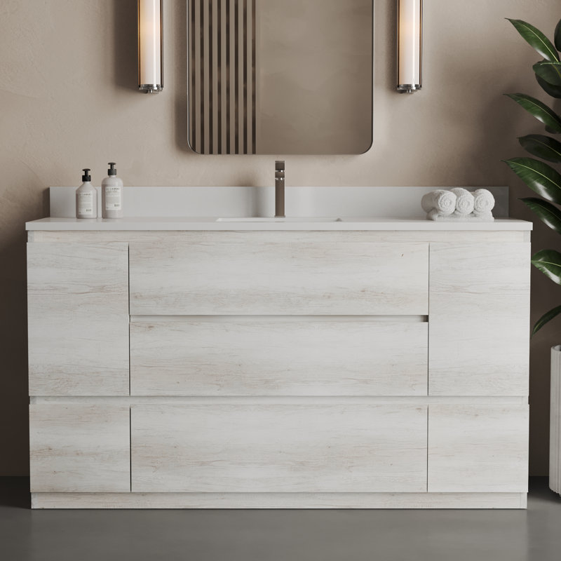 Vamo x 20 po Meuble-lavabo simple, Blanc