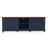 Navy Blue Barn Door Tv Stand 4 Doors 2 Shelves Fit 55-65'' Tvs