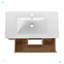 Meuble-lavabo mural 36 po avec lavabo en céramique-100166313