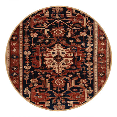 Machine Washable Turkish Brown Area Rug