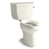 Highline Two-Piece Elongated 1.6 GPF Toilet with Pressure Lite Flush and Left-Hand Trip Lever