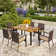 Rectangular 6 - Person 60" Long Dining Set with Cushions