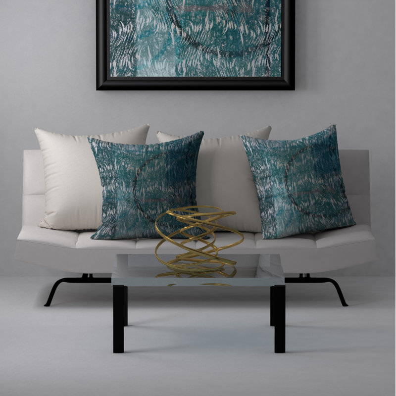 Abstract Throw Pillow, 20" H x 20" W x 5"D