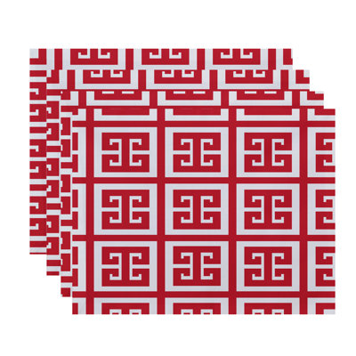 Diggines Polyester Geometric Rectangle Placemat