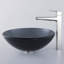 Glass Circular Vessel Bathroom Sink-10363220