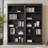83" Tall Wood Bookcase Suite With Light Strip ,5-Tier Home Decor Bookcase Suite With Adjustable Shelves,Storage Organizer,Free Standing Storage Shelves Suite For Living Room,Home Office,Black-581423098