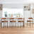 Brown Modern Bar Stools Set of 2, 25.2'' Faux Leather Counter Stools with Curved Backrest, Counter Height Bar Stool for Kitchen Island-1366434815-1366434812