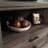 File Credenza With Adjustable Shelf, Brown Finish